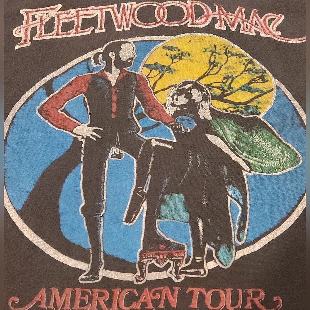 Madeworn Fleetwood Mac Graphic Band Tee Distressed sz Med fits M/L - Picture 5 of 16